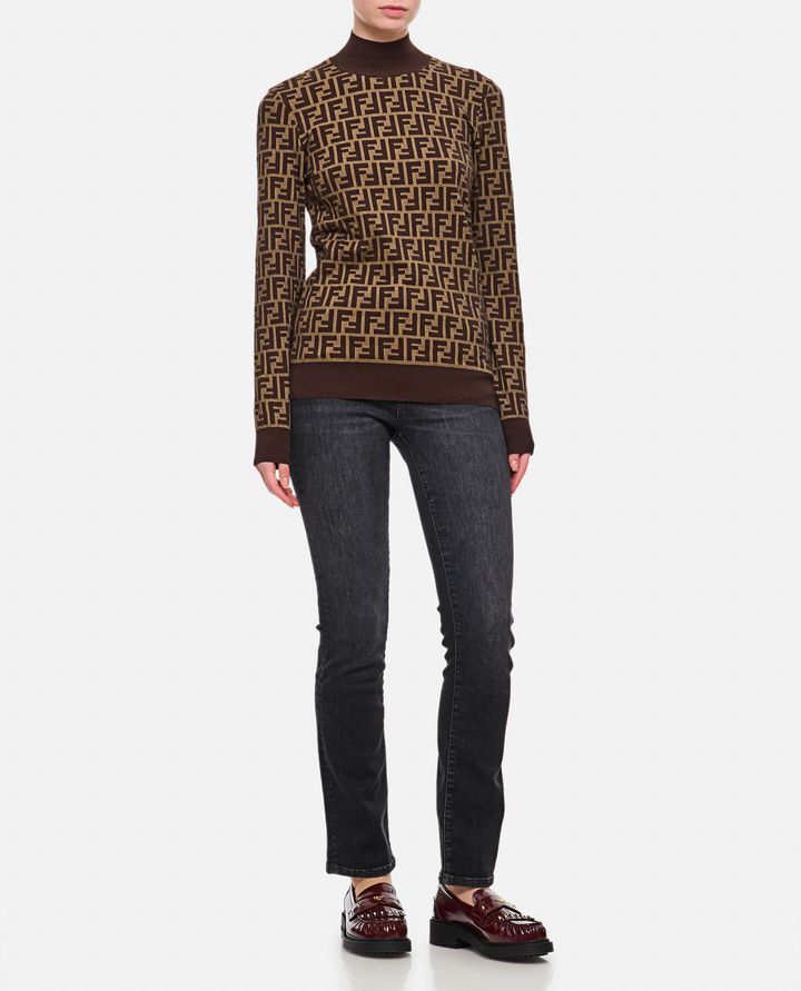Fendi MAGLIA GIROCOLLO LOGO FF Vendite stagionali