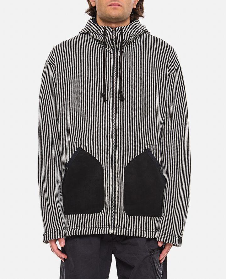 Junya Watanabe FELPA CON ZIP E CAPPUCCIO Offerta temporanea