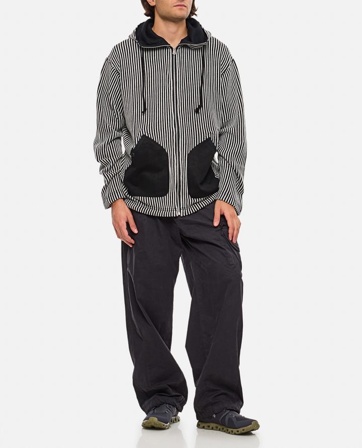 Junya Watanabe FELPA CON ZIP E CAPPUCCIO Offerta temporanea