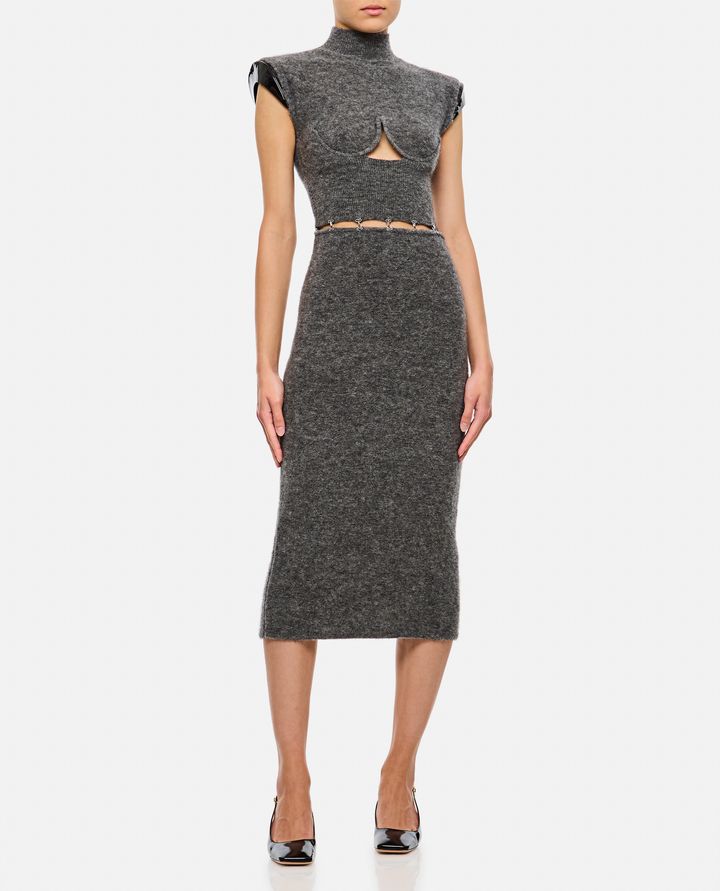 Sportmax ALBINO ABITO CUT-OUT MOHAIR Solo un giorno rimasto