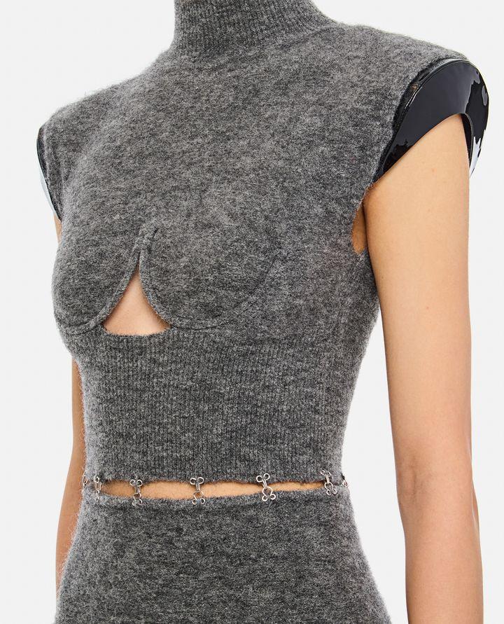 Sportmax ALBINO ABITO CUT-OUT MOHAIR Solo un giorno rimasto