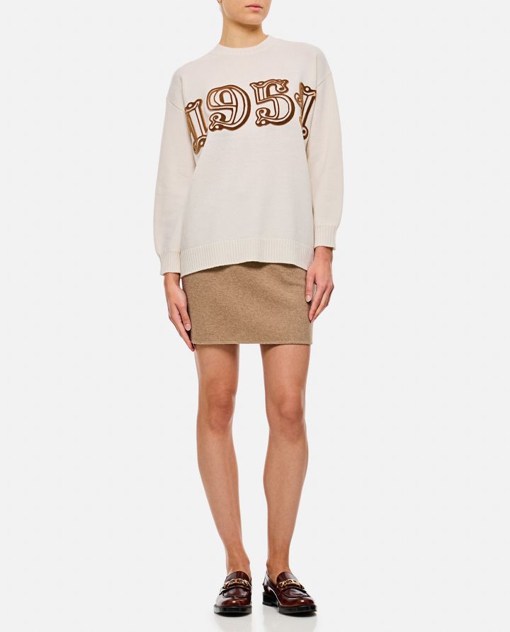 Max Mara FIDO 1951 MAGLIONE CON LOGO Enormi sconti