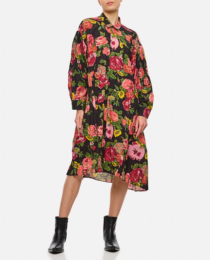 Junya Watanabe FLOWER PATTERN PRINTED SHIRT DRESS 50% di sconto con spedizione gratuita