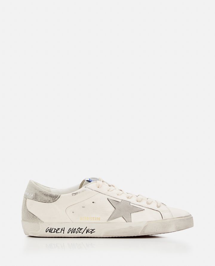 Golden Goose SUPERSTAR LEATHER SNEAKERS In Linea