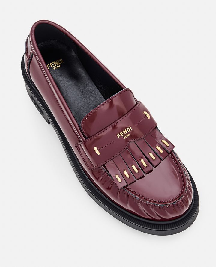 Fendi MOCASSINI IN PELLE Vendita Calda