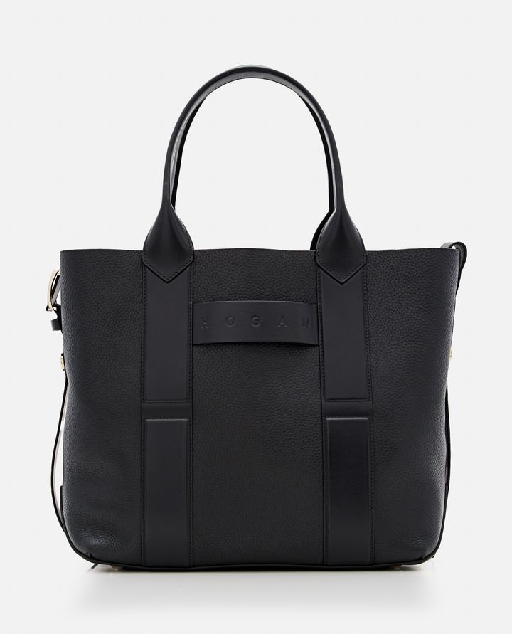 Hogan MEDIUM SCRIPT BORSA SHOPPING IN PELLE I Più Venduti