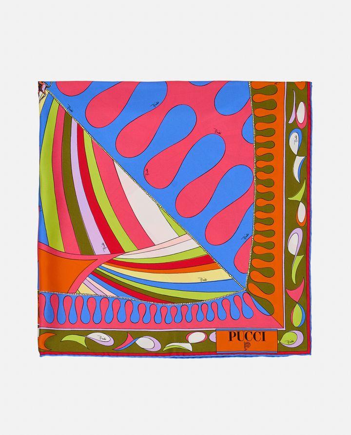 Emilio Pucci 90X90 FOULARD IN TWILL DI SETA Nuova