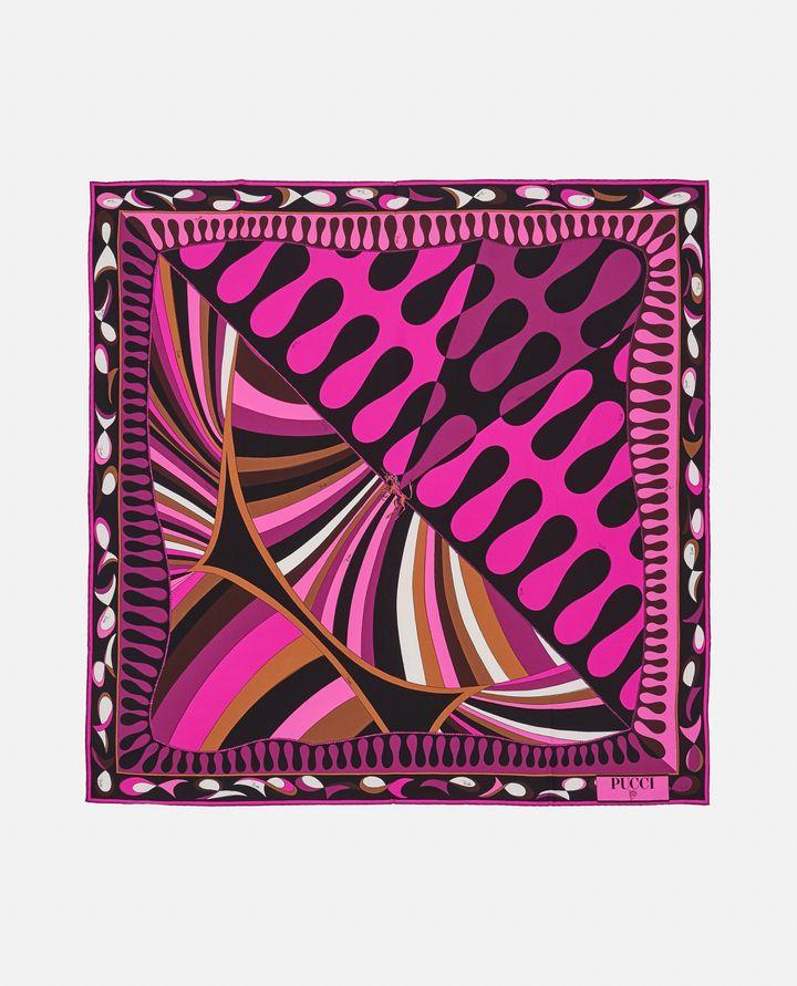 Emilio Pucci 90X90 FOULARD IN TWILL DI SETA Spedizione gratuita