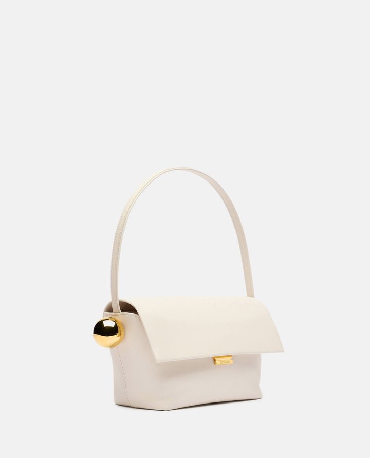 Jacquemus LE ROND CARRE BORSA A SPALLA IN PELLE Comprare a buon mercato