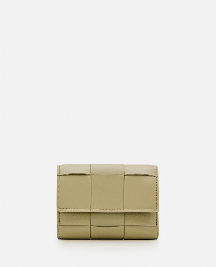 Bottega Veneta TRI-FOLD LEATHER WALLET Offerta esclusiva