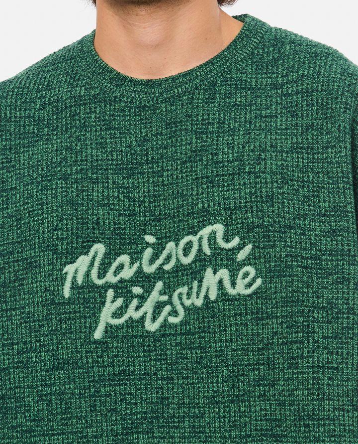 Maison Kitsuné MAGLIONE GIROCOLLO CON LOGO Latest stili