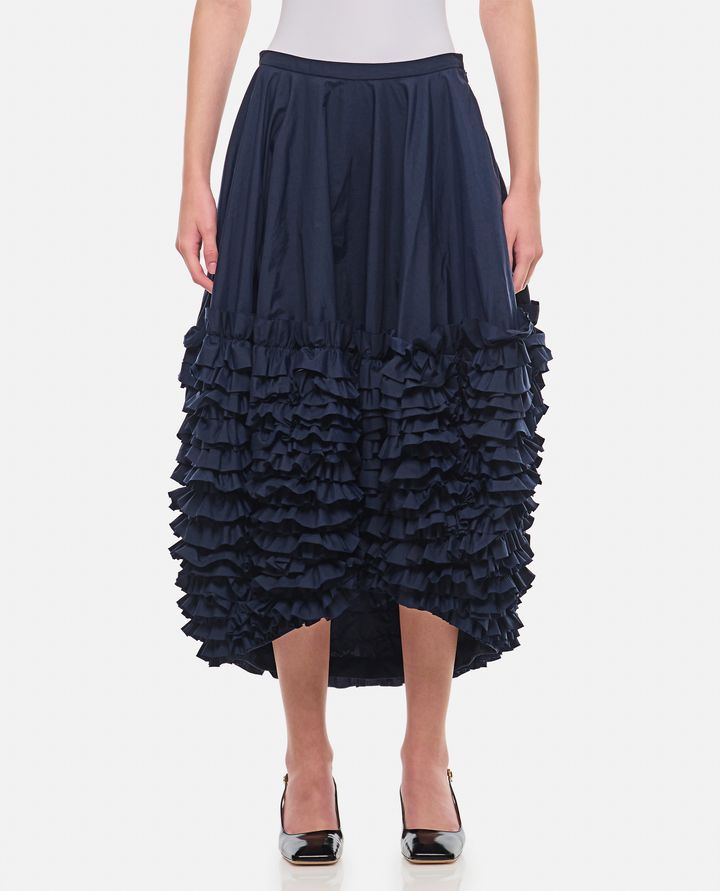 Molly Goddard ISLA GONNA CON VOLANT IN TAFFETÀ Black Friday Prezzi