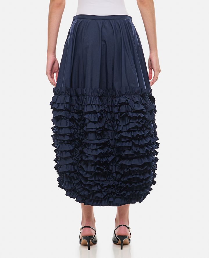 Molly Goddard ISLA GONNA CON VOLANT IN TAFFETÀ Black Friday Prezzi