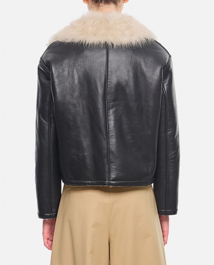 Durazzi Milano GIACCA BIKER IN SHEARLING Nuovo