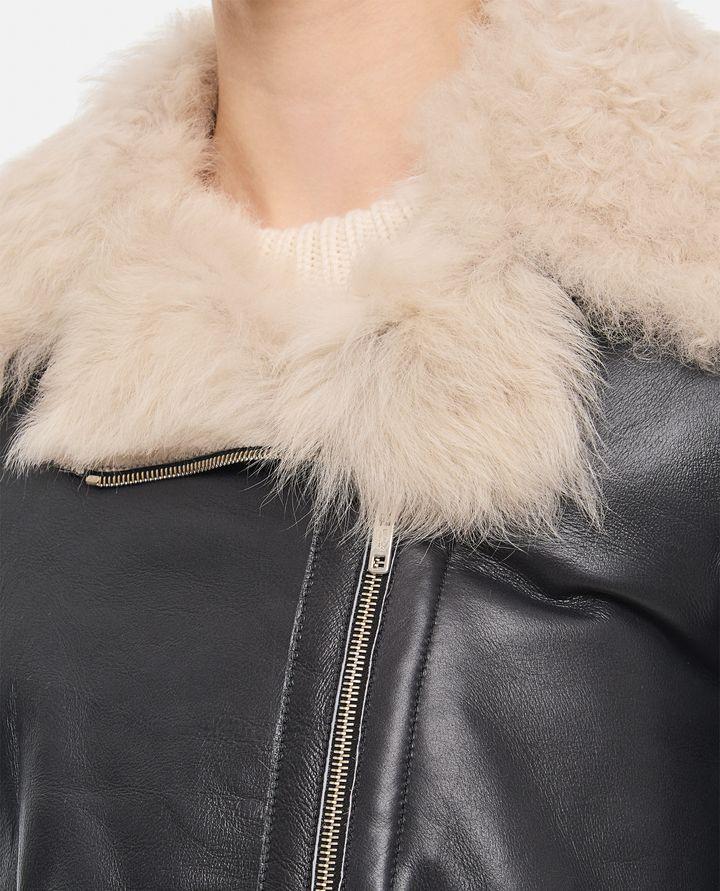 Durazzi Milano GIACCA BIKER IN SHEARLING Nuovo