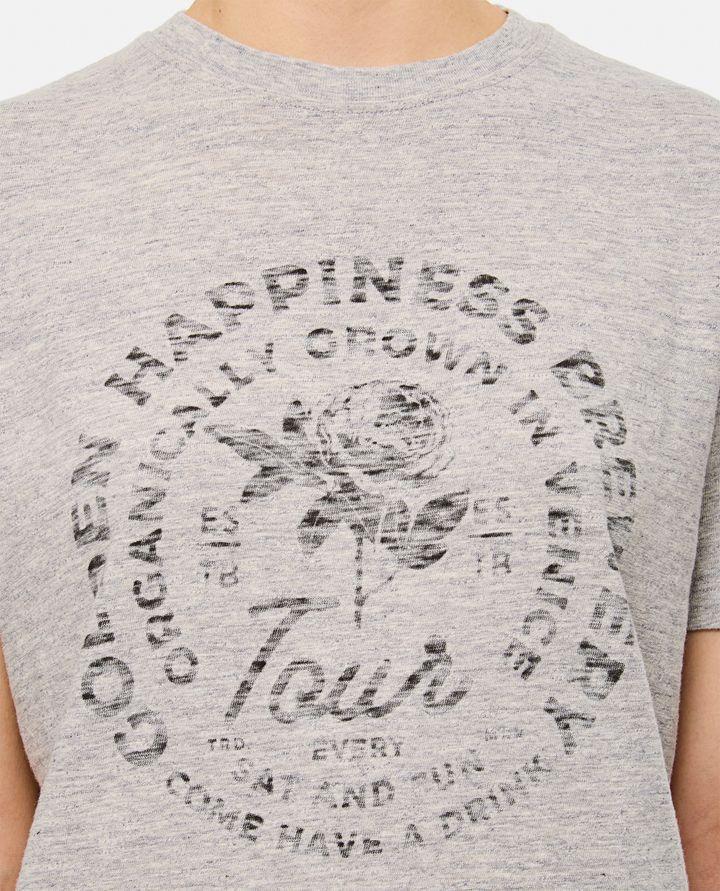 Golden Goose T-SHIRT IN JERSEY DI COTONE STAMPATO Consegna Veloce