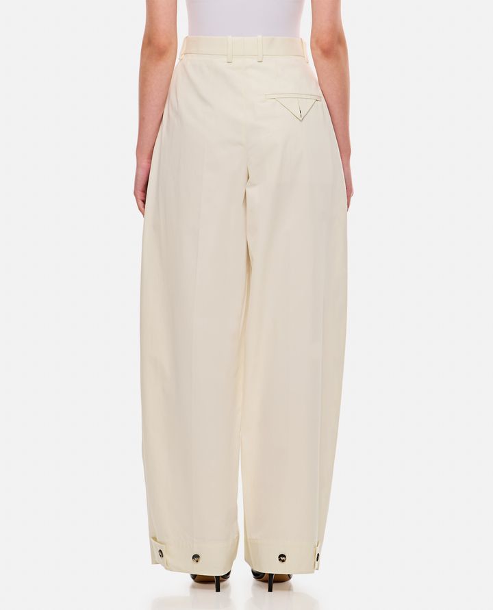 Bottega Veneta PANTALONI IN COTONE A GAMBA LARGA Comprare a buon mercato