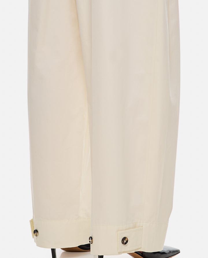 Bottega Veneta PANTALONI IN COTONE A GAMBA LARGA Comprare a buon mercato