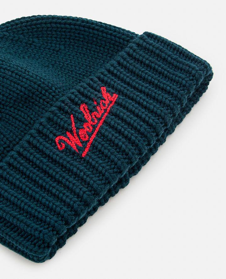 Woolrich MERINO WOOL LOGO BEANIE Offerta Pasqua