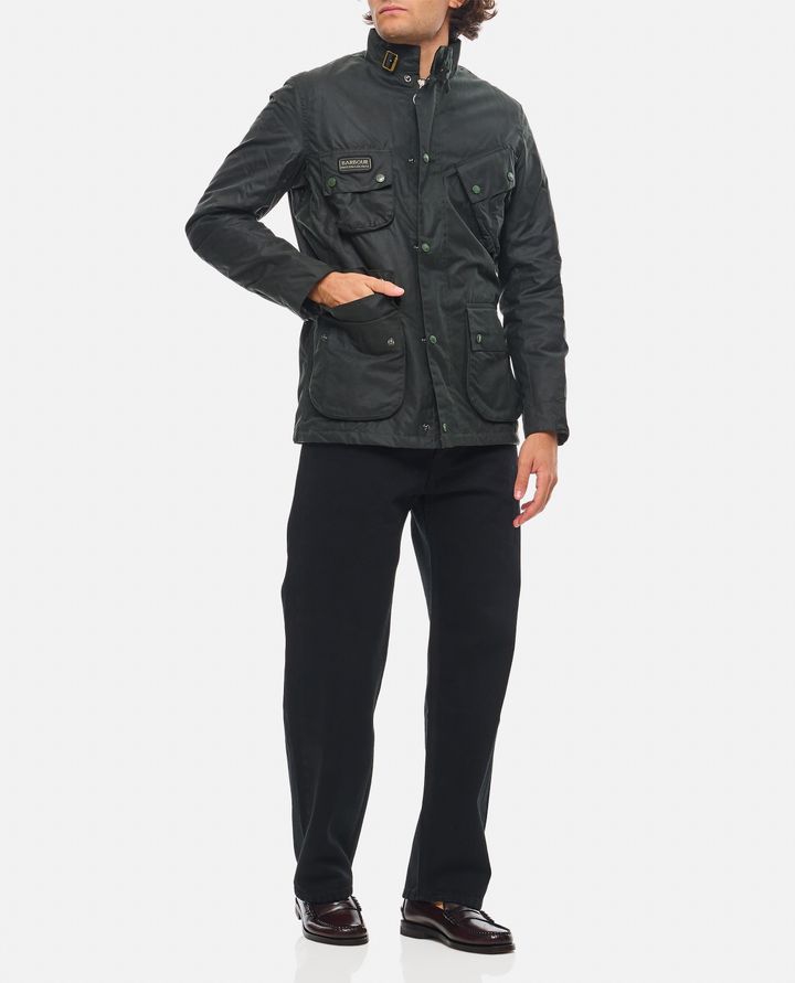 Barbour International GIACCA CERATA CON TASCHE Offerta Anniversario