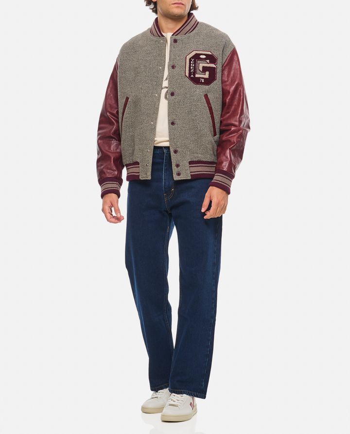 Golden Goose BOMBER VARSITY CON MANICHE IN PELLE Offerta migliore