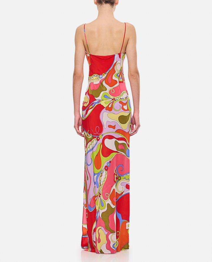 Emilio Pucci ABITO LUNGO IN CREPE DE CHINE Promozione temporanea