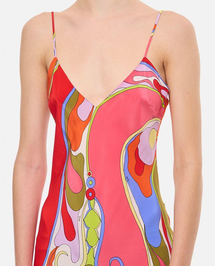 Emilio Pucci ABITO LUNGO IN CREPE DE CHINE Promozione temporanea