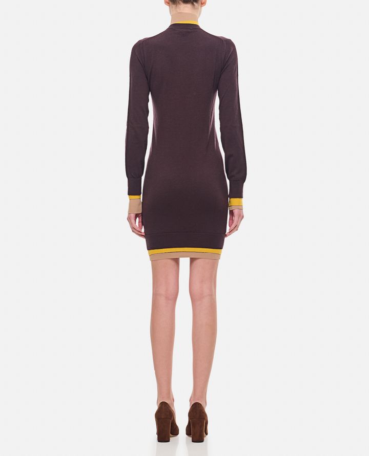 Fendi ABITO CORTO CON PROFILI COLORATI A STRATI Fino al 60% di sconto