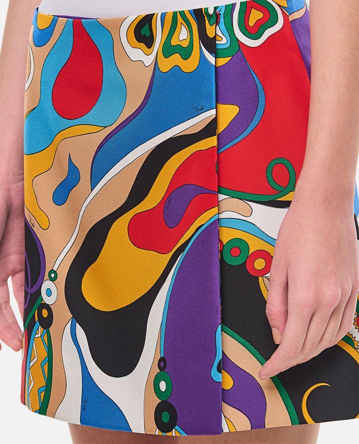 Emilio Pucci GONNA IN TWILL DI SETA Super sconto