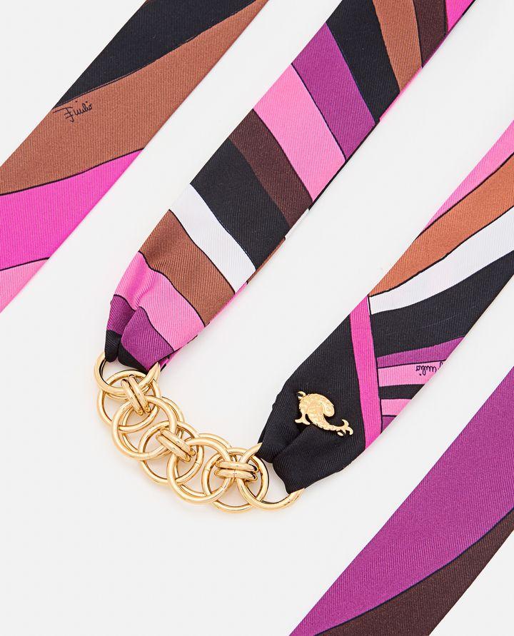Emilio Pucci BRACCIALETTO IN SETA CON CATENA Pezzi Unici