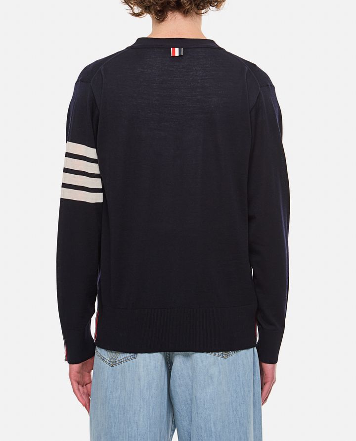 Thom Browne CARDIGAN CLASSICO SCOLLO A V Shopping Online