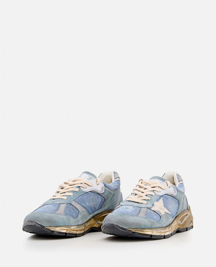 Golden Goose RUNNING DAD NET AND SUEDE SNEAKERS Sottocosto