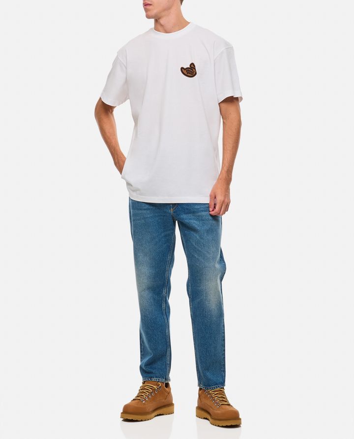 Carhartt WIP T-SHIRT IN COTONE BROWN DUCKS Vendite stagionali