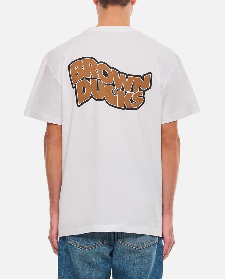 Carhartt WIP T-SHIRT IN COTONE BROWN DUCKS Vendite stagionali
