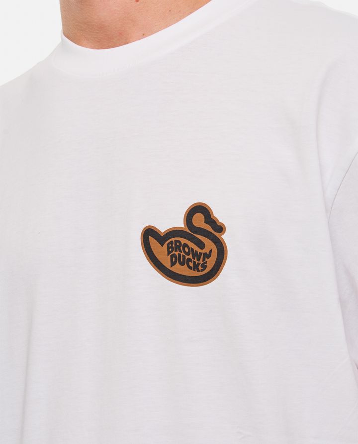 Carhartt WIP T-SHIRT IN COTONE BROWN DUCKS Vendite stagionali