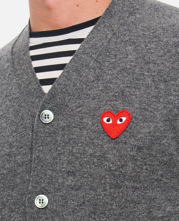 Comme Des Garçons Play CARDIGAN CON LOGO Offerta Anniversario