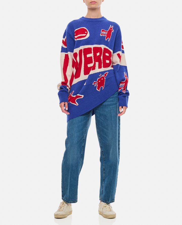 Charles Jeffrey Loverboy MAGLIONE TOPSY TURVY CON LOGO LOVERBOY Ritorno libero