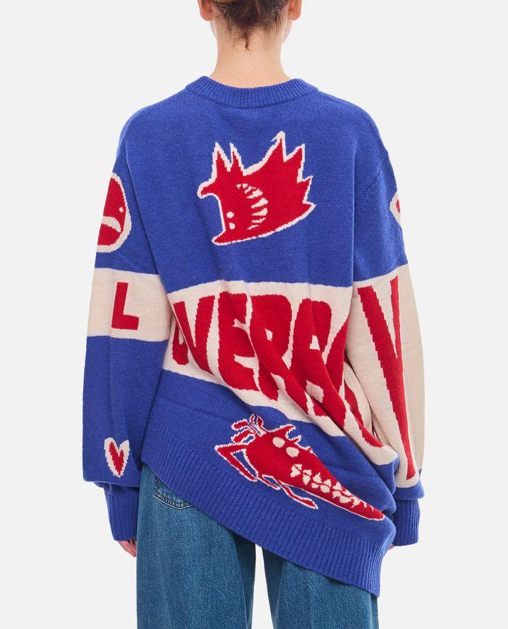 Charles Jeffrey Loverboy MAGLIONE TOPSY TURVY CON LOGO LOVERBOY Ritorno libero