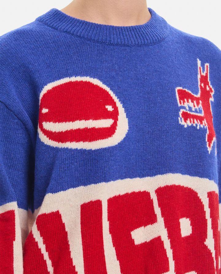 Charles Jeffrey Loverboy MAGLIONE TOPSY TURVY CON LOGO LOVERBOY Ritorno libero