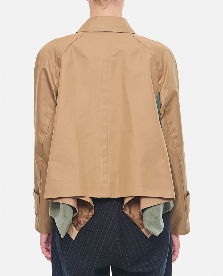 Sacai BLOUSON IN GABARDINE DI COTONE X TWILL DI NYLON Italia