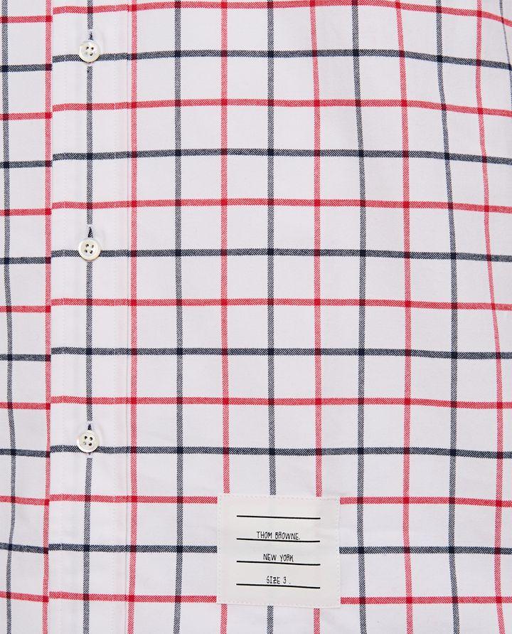 Thom Browne TATTERSALL CAMICIA Consegna Veloce