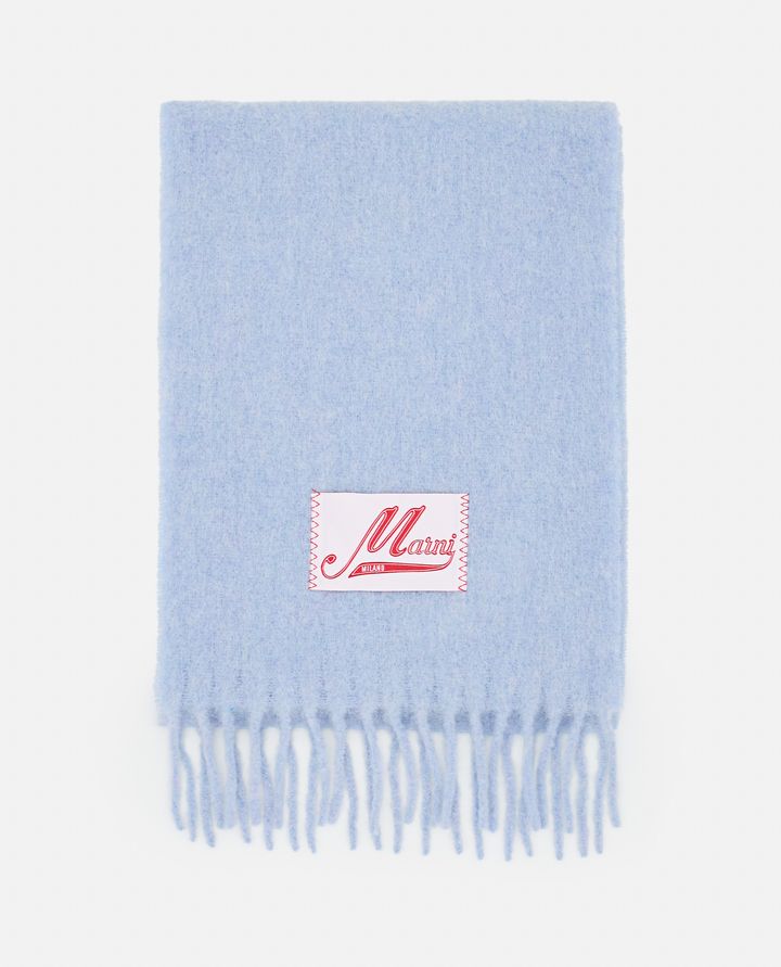 Marni SCIARPA CON LOGO E FRANGE Saldi Di Fabbrica