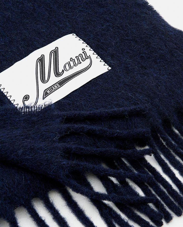 Marni SCIARPA CON LOGO E FRANGE In Saldo