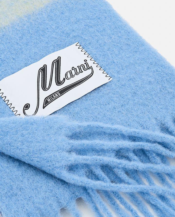 Marni SCIARPA A RIGHE CON LOGO E FRANGE Nuova