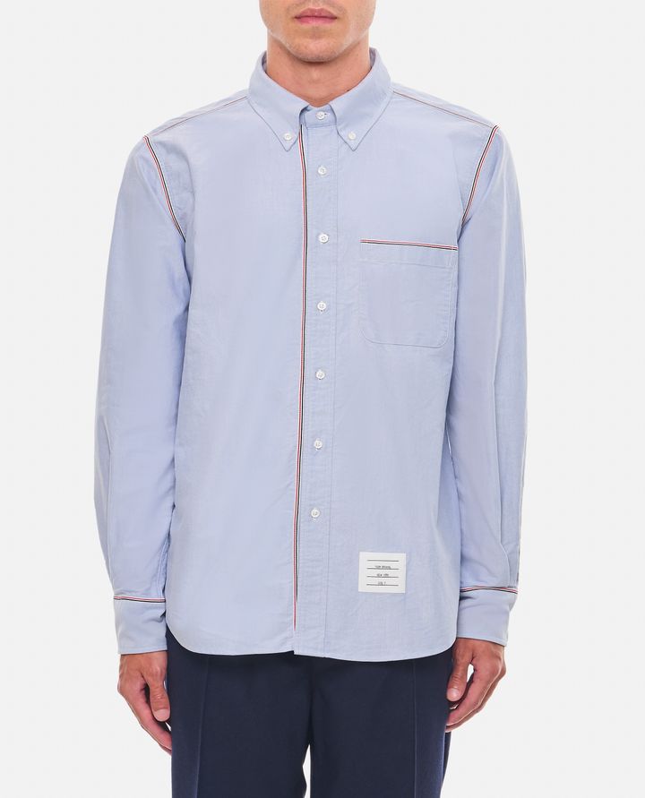 Thom Browne CAMICIA IN COTONE AZZURRA DA UOMO - THOM BROWNE Super Saving Price