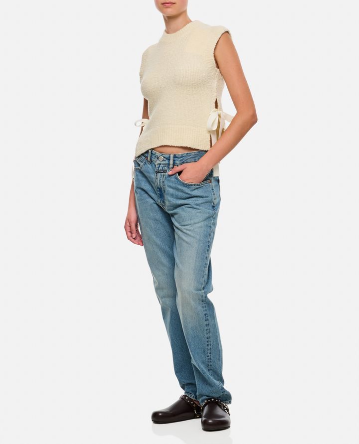 Cecilie Bahnsen OWEN GILET IN MAGLIA BOUCLÉ Offerta speciale della fabbrica