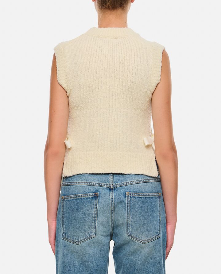 Cecilie Bahnsen OWEN GILET IN MAGLIA BOUCLÉ Offerta speciale della fabbrica