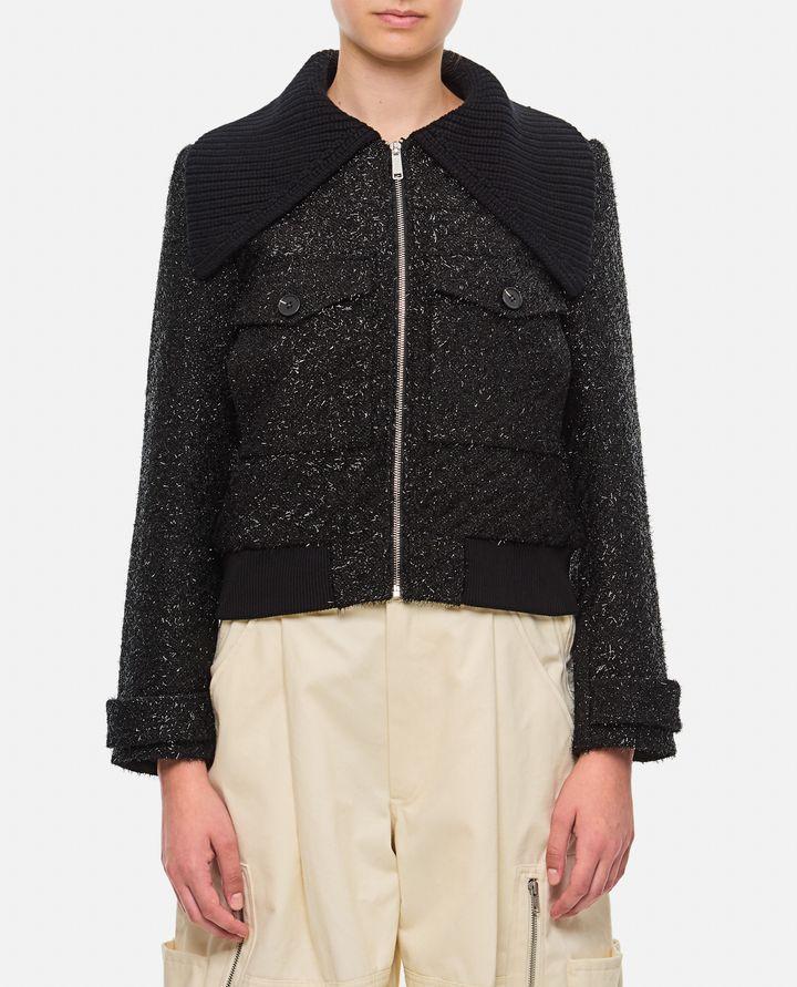Self-Portrait TINSEL BOMBER IN BOUCLE Officina