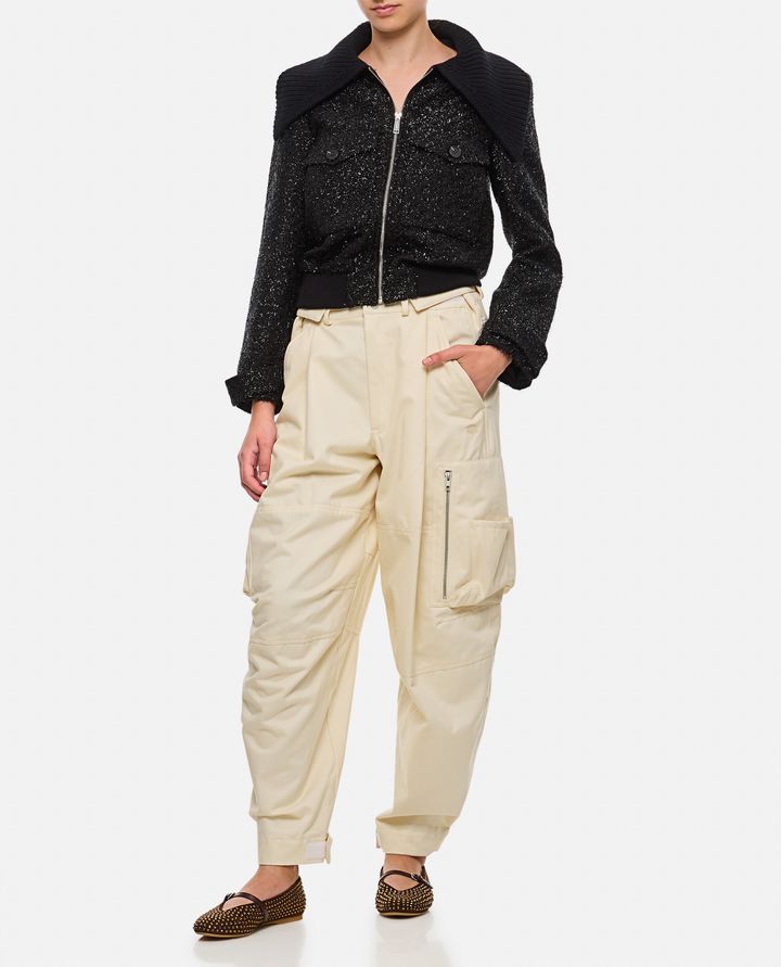Self-Portrait TINSEL BOMBER IN BOUCLE Officina