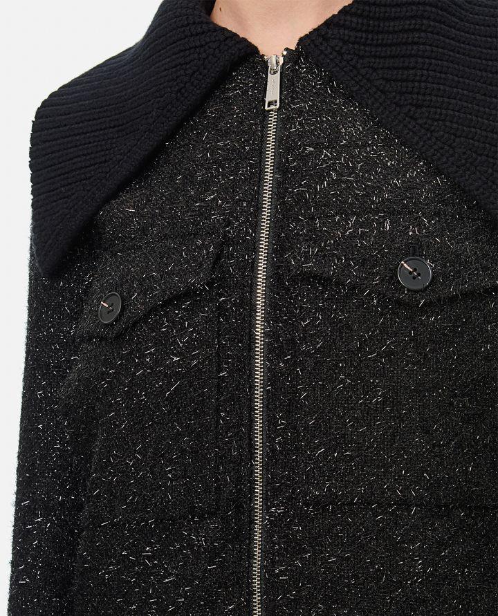 Self-Portrait TINSEL BOMBER IN BOUCLE Officina
